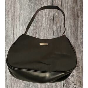 Y2K Liz‎ Claiborne shoulder bag. Baguette purse. Black.